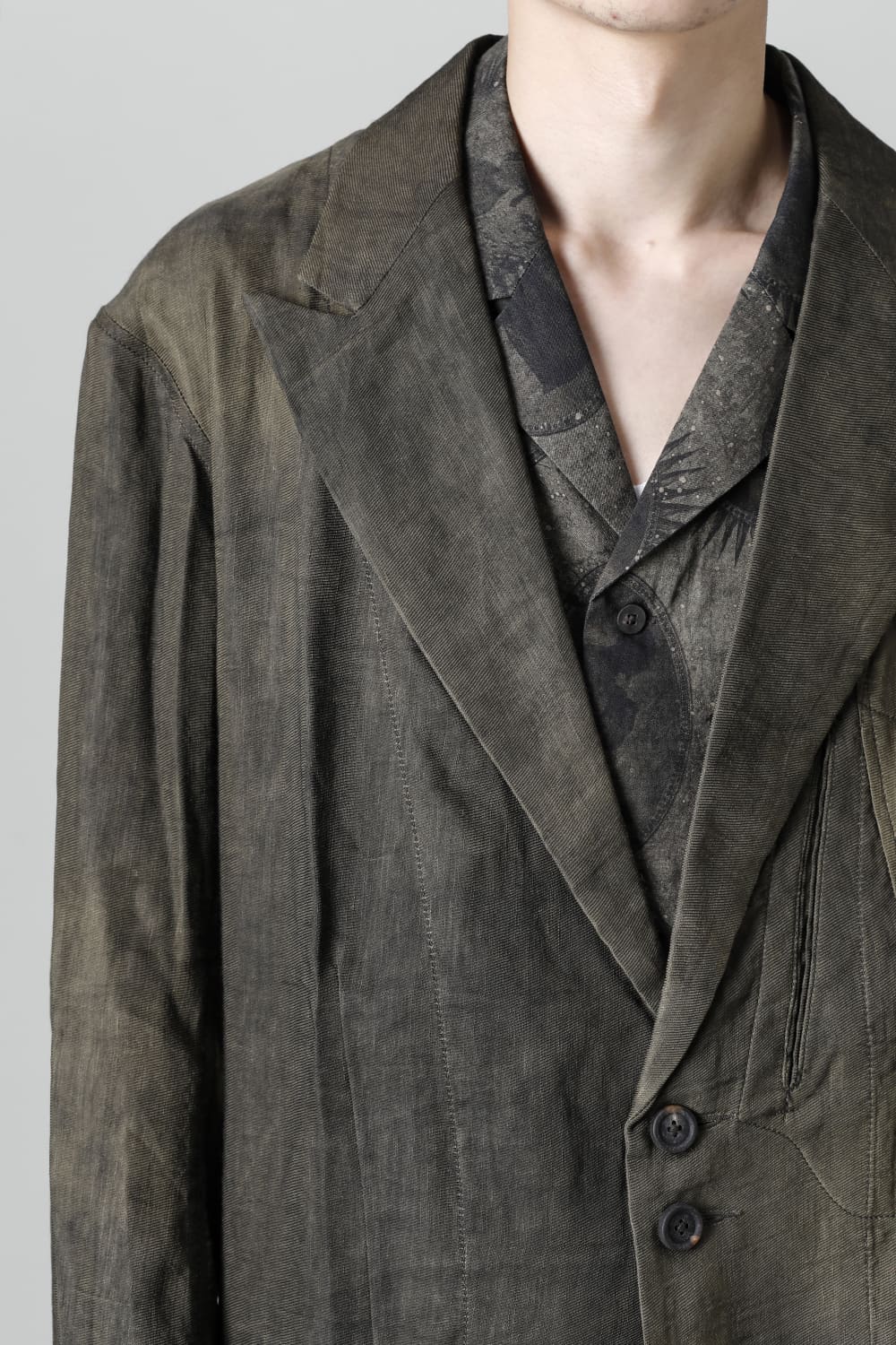 ルーズフィット シングル ブレステッド ブレザー