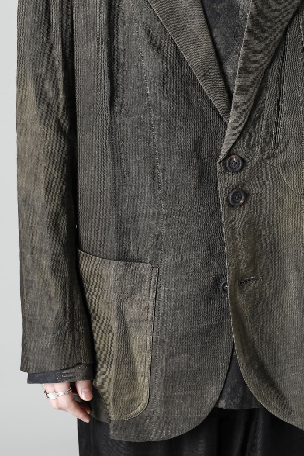 ルーズフィット シングル ブレステッド ブレザー