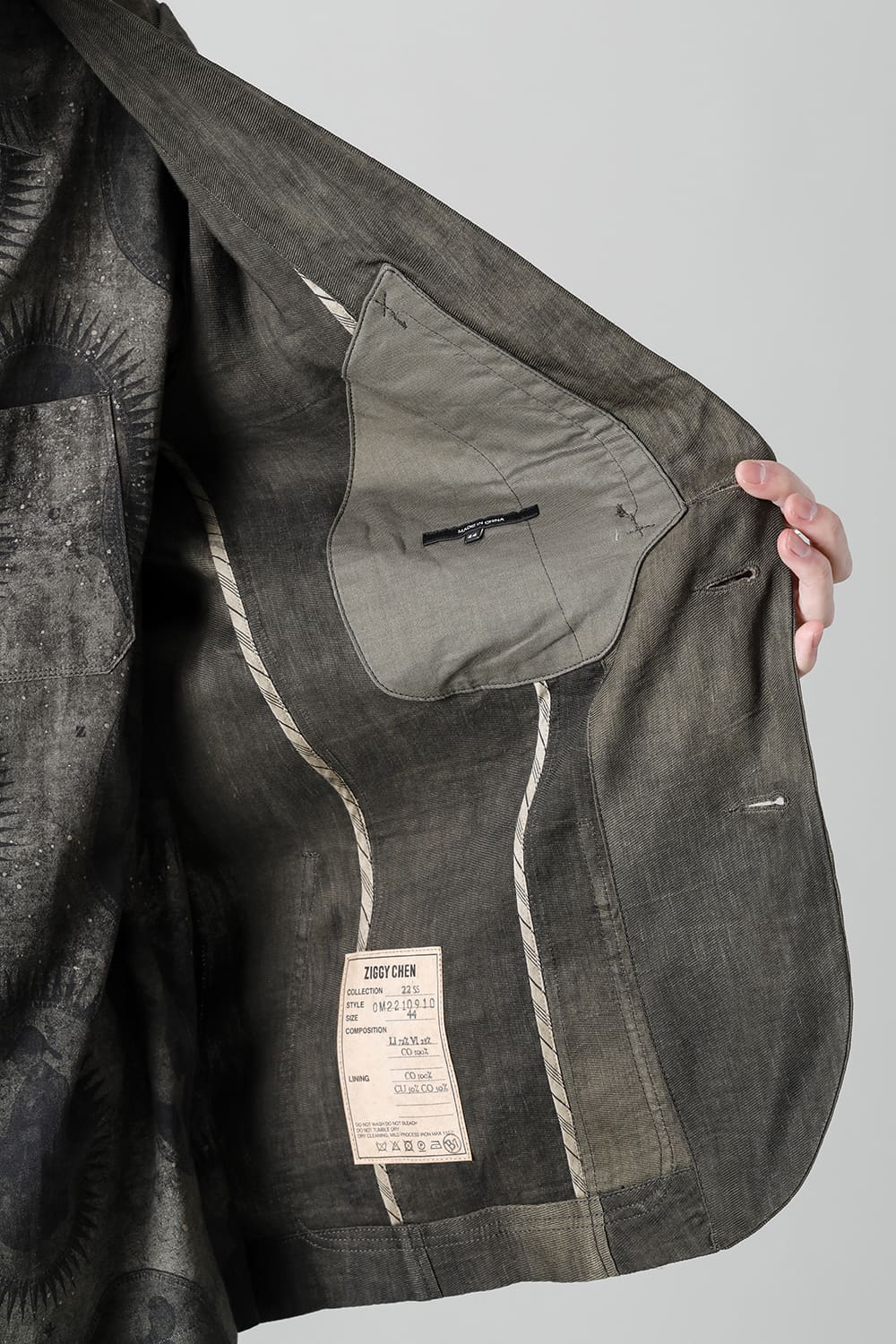 ルーズフィット シングル ブレステッド ブレザー