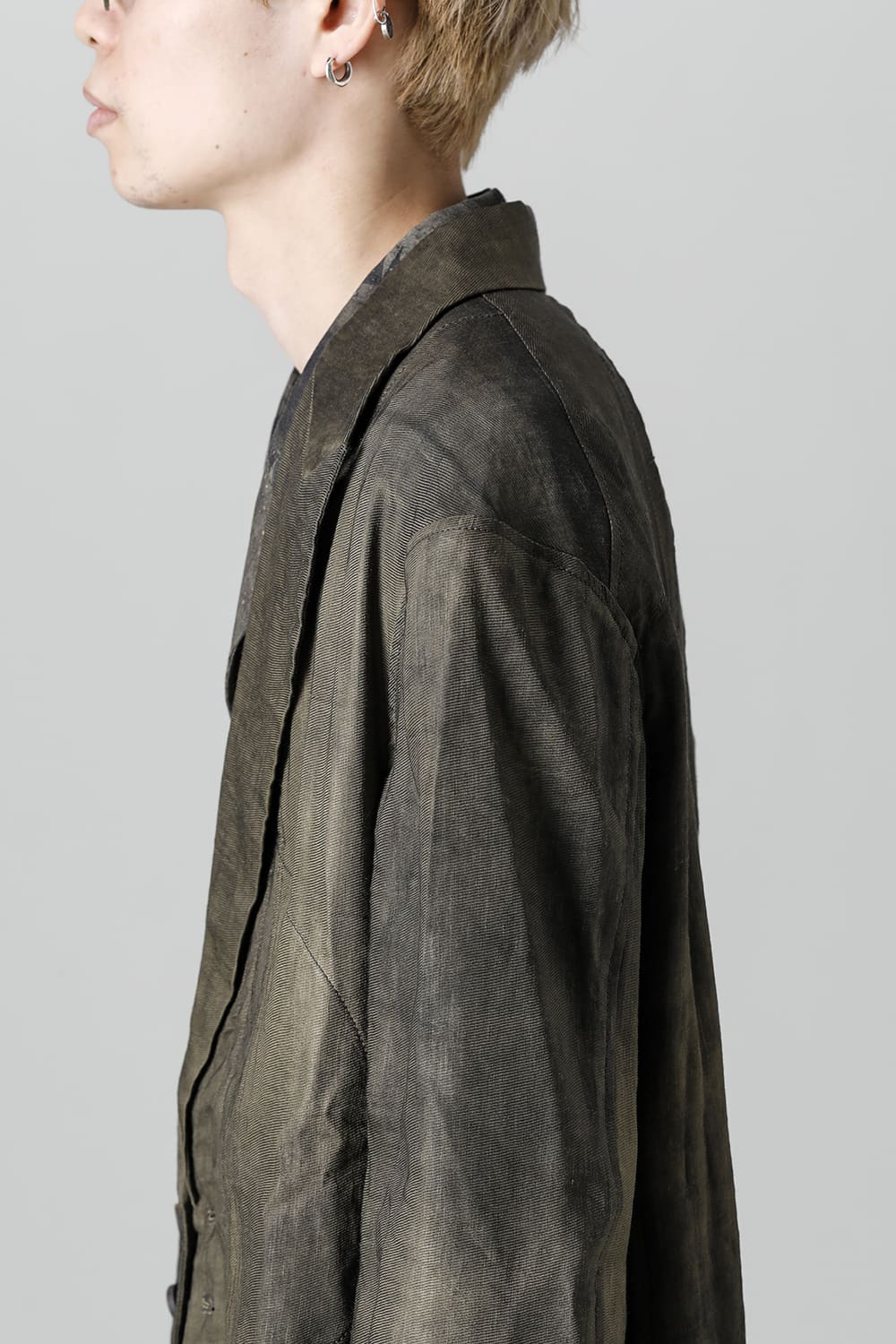 ルーズフィット シングル ブレステッド ブレザー