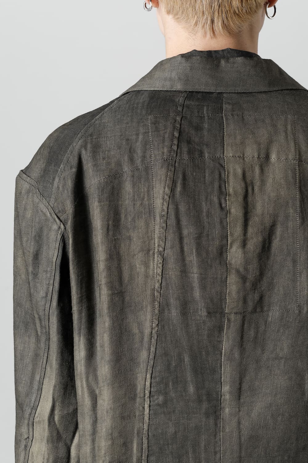 ルーズフィット シングル ブレステッド ブレザー