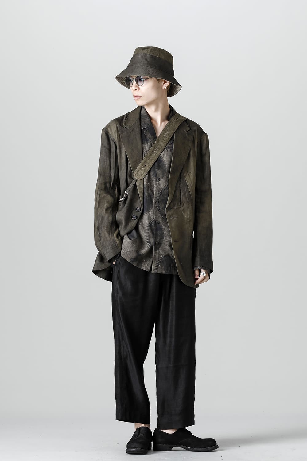 ルーズフィット シングル ブレステッド ブレザー