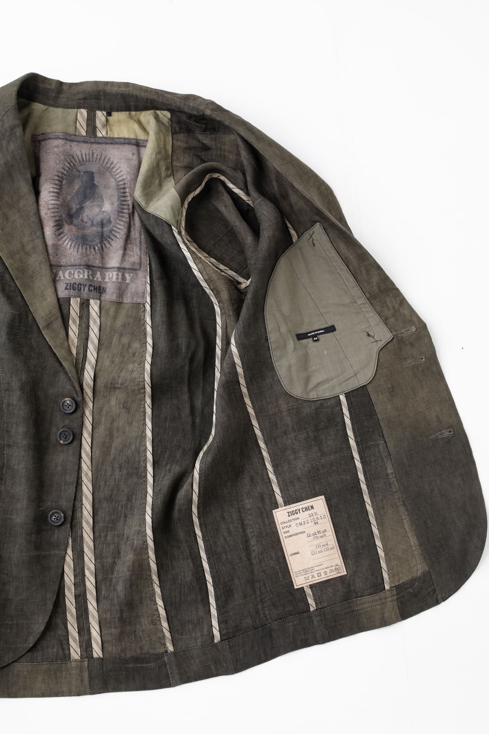 ルーズフィット シングル ブレステッド ブレザー