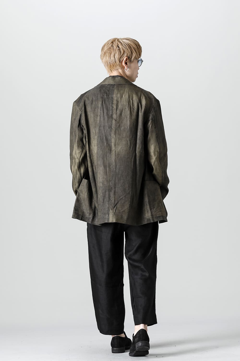 ルーズフィット シングル ブレステッド ブレザー