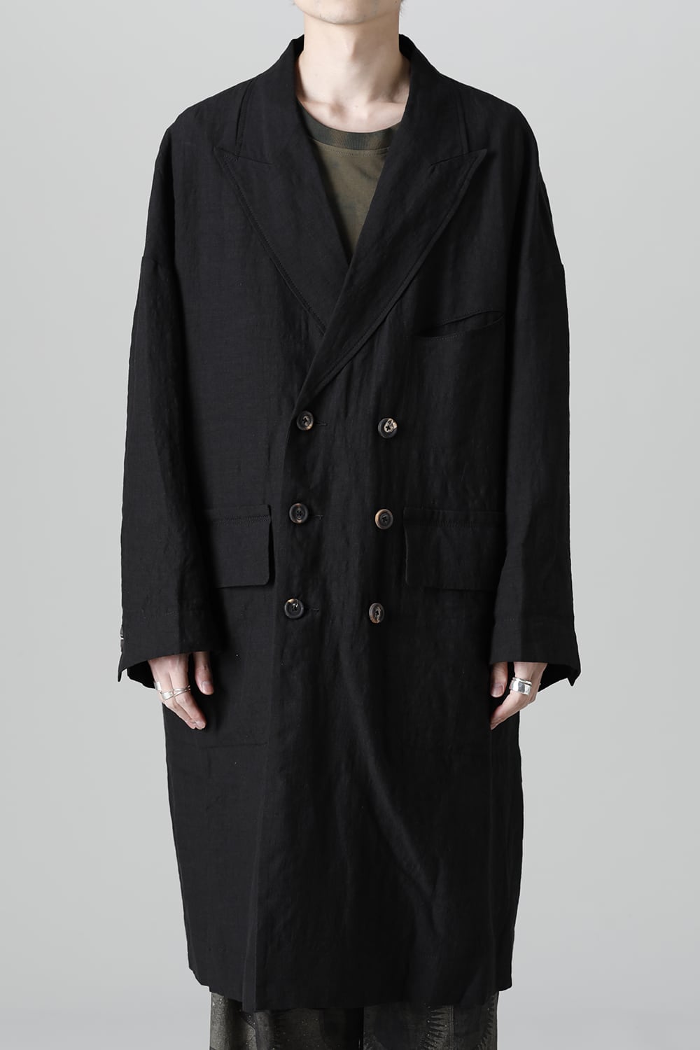 リバーシブル コラージュ ロングコート