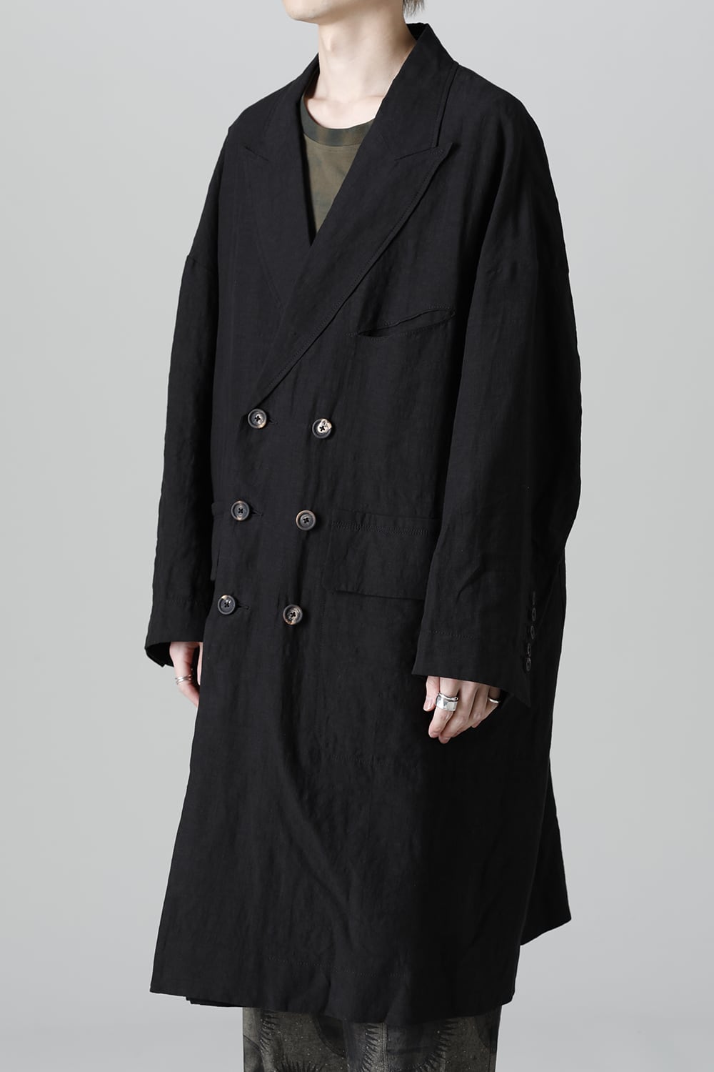 リバーシブル コラージュ ロングコート