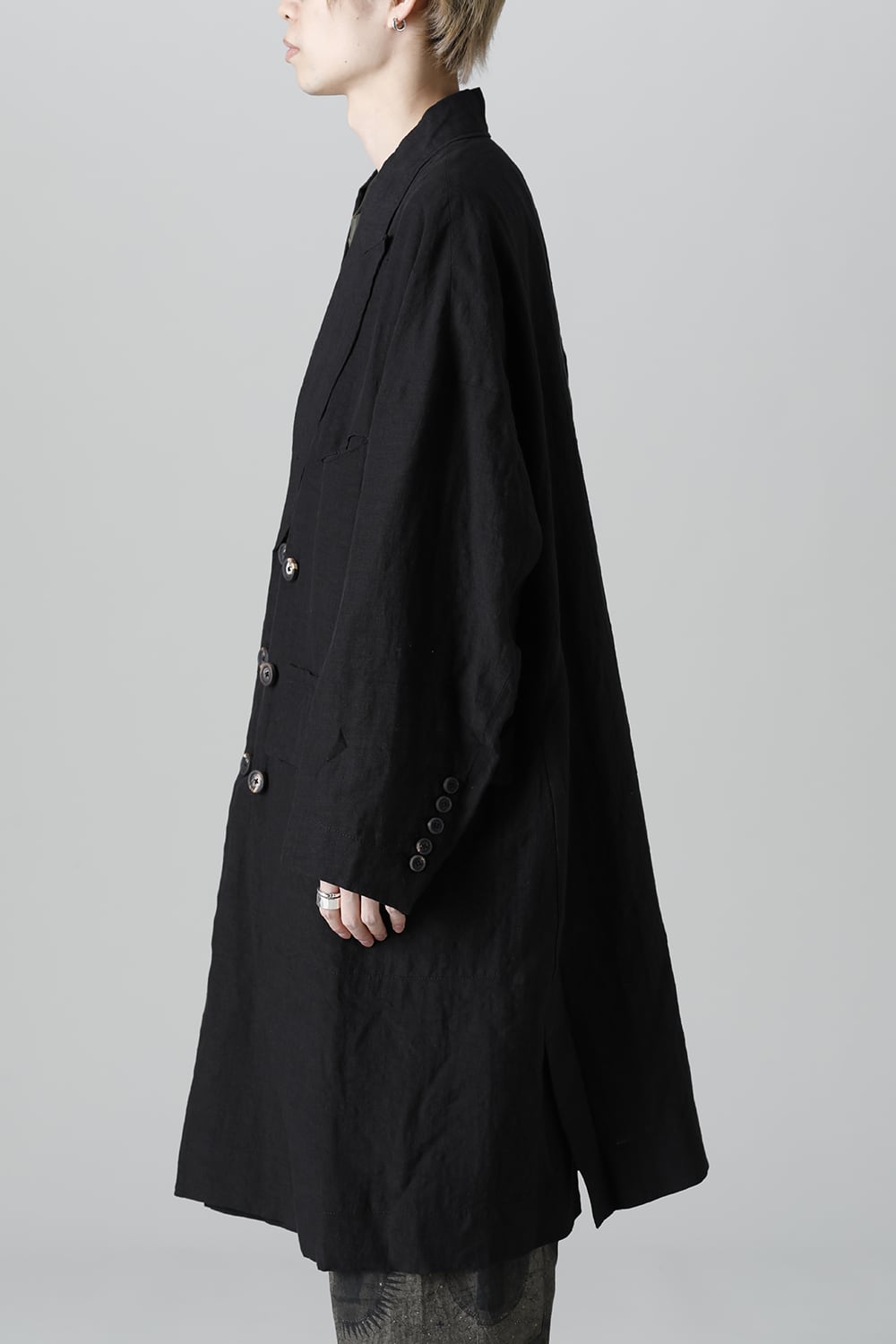 リバーシブル コラージュ ロングコート