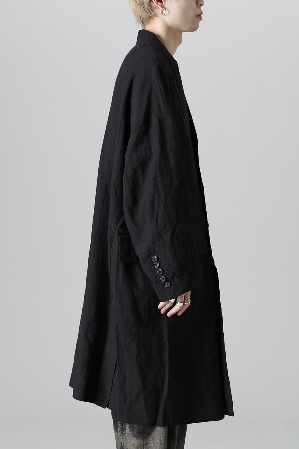 リバーシブル コラージュ ロングコート