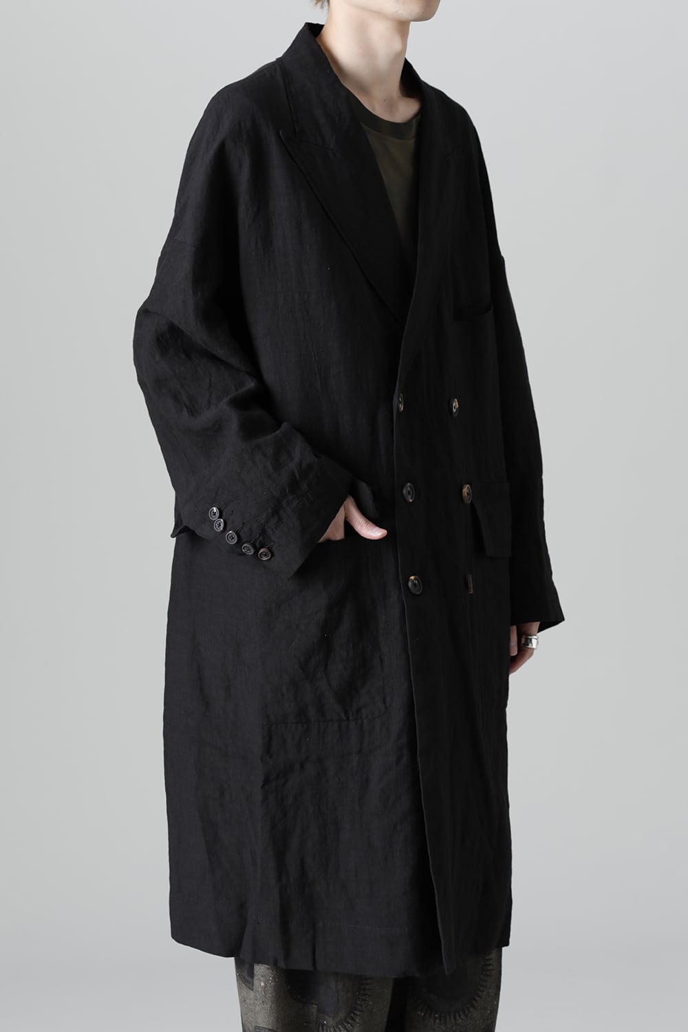 リバーシブル コラージュ ロングコート