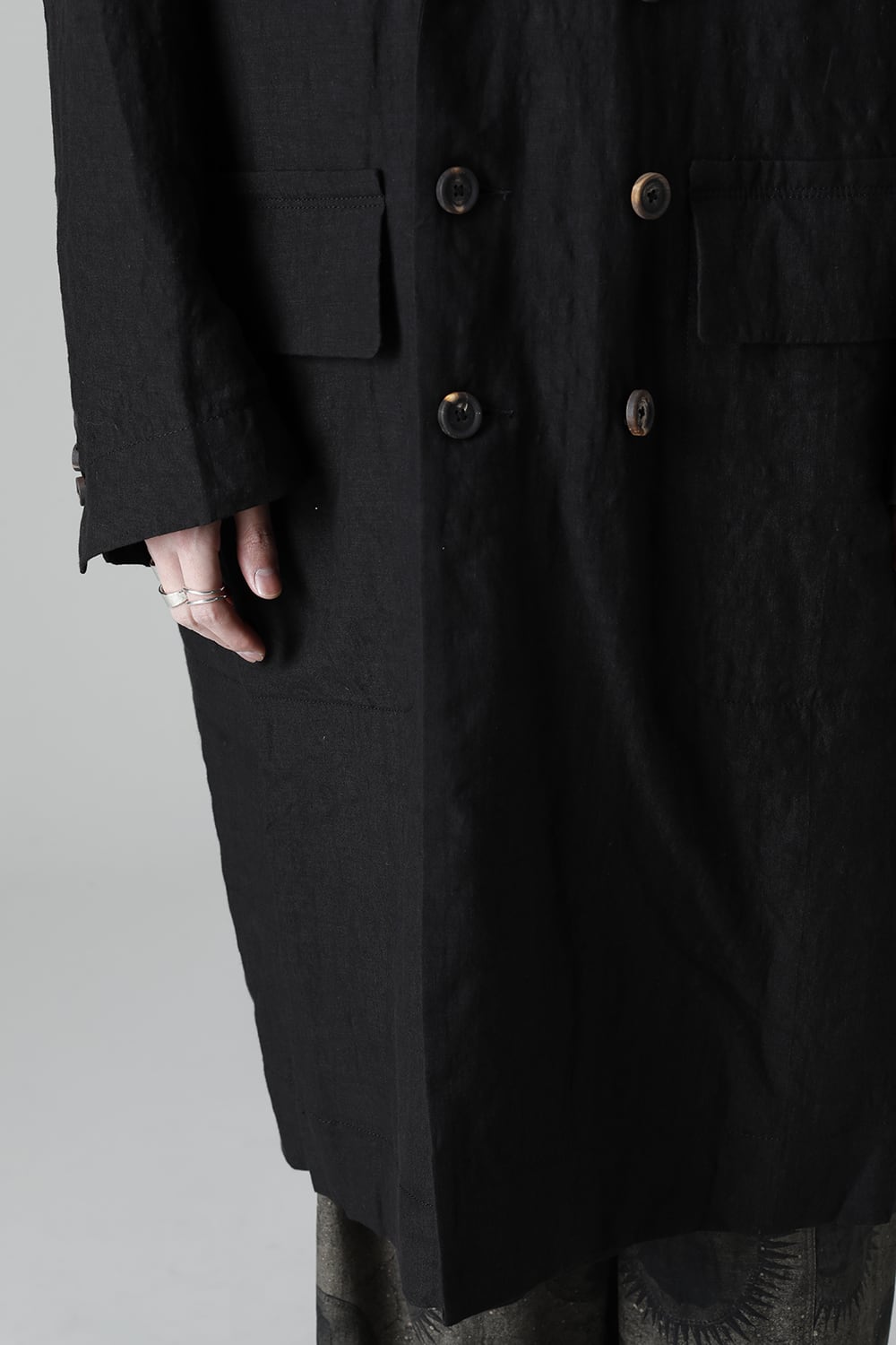 リバーシブル コラージュ ロングコート