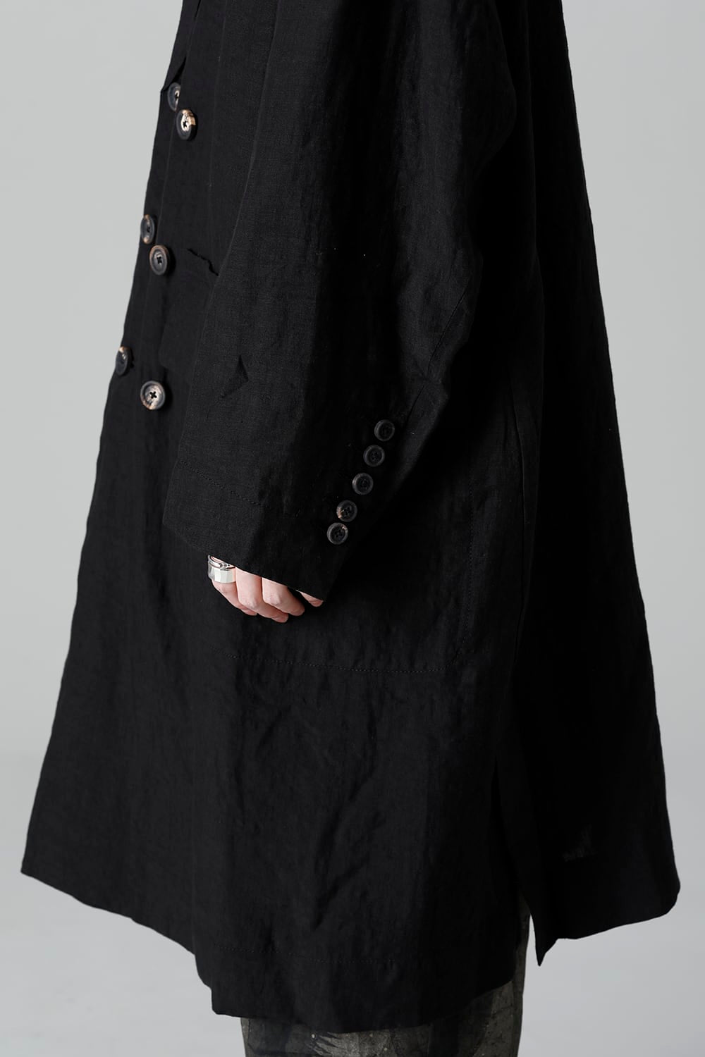 リバーシブル コラージュ ロングコート