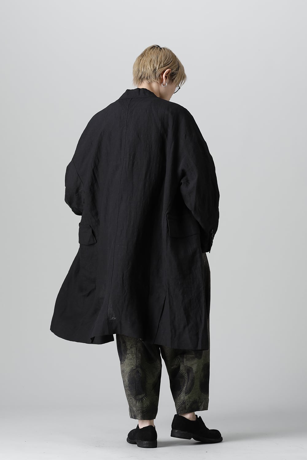 リバーシブル コラージュ ロングコート