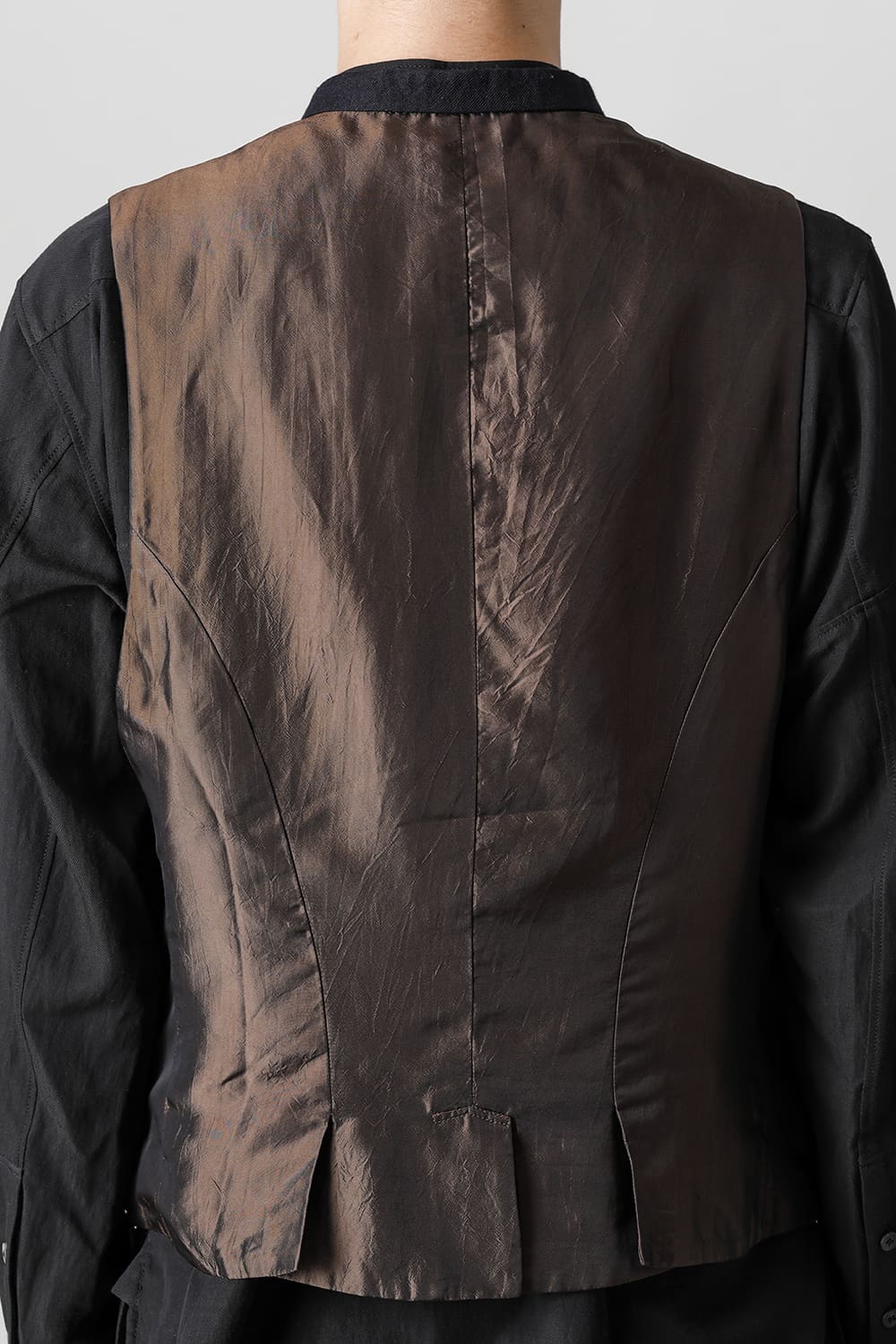 ダブルブレステッドストライプウエストコート