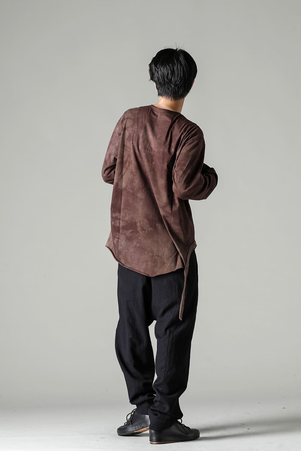 Asymmetric Longsleeve Tee  Brown