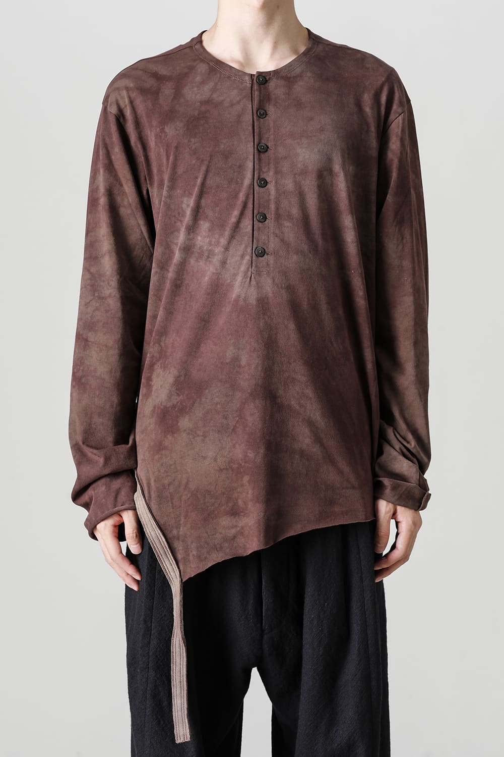 Asymmetric Longsleeve Tee  Brown