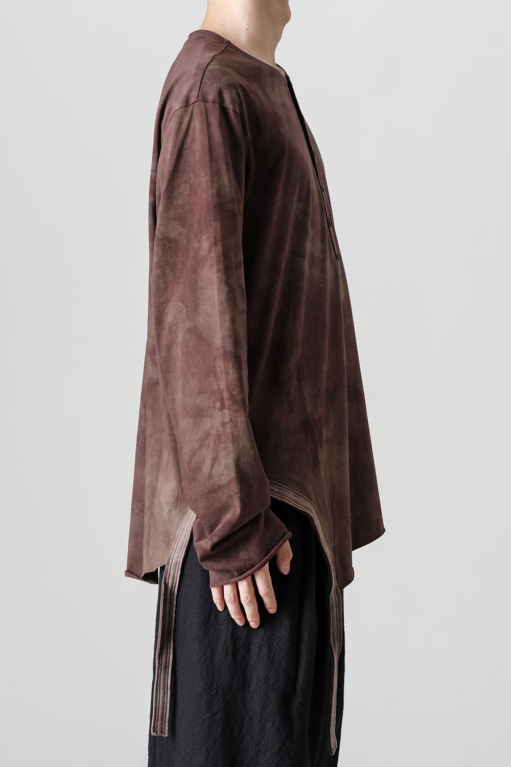 Asymmetric Longsleeve Tee  Brown