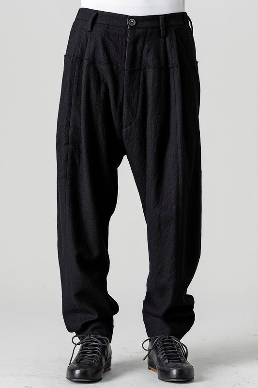 Horizontal Seam Tapered Cut Trousers