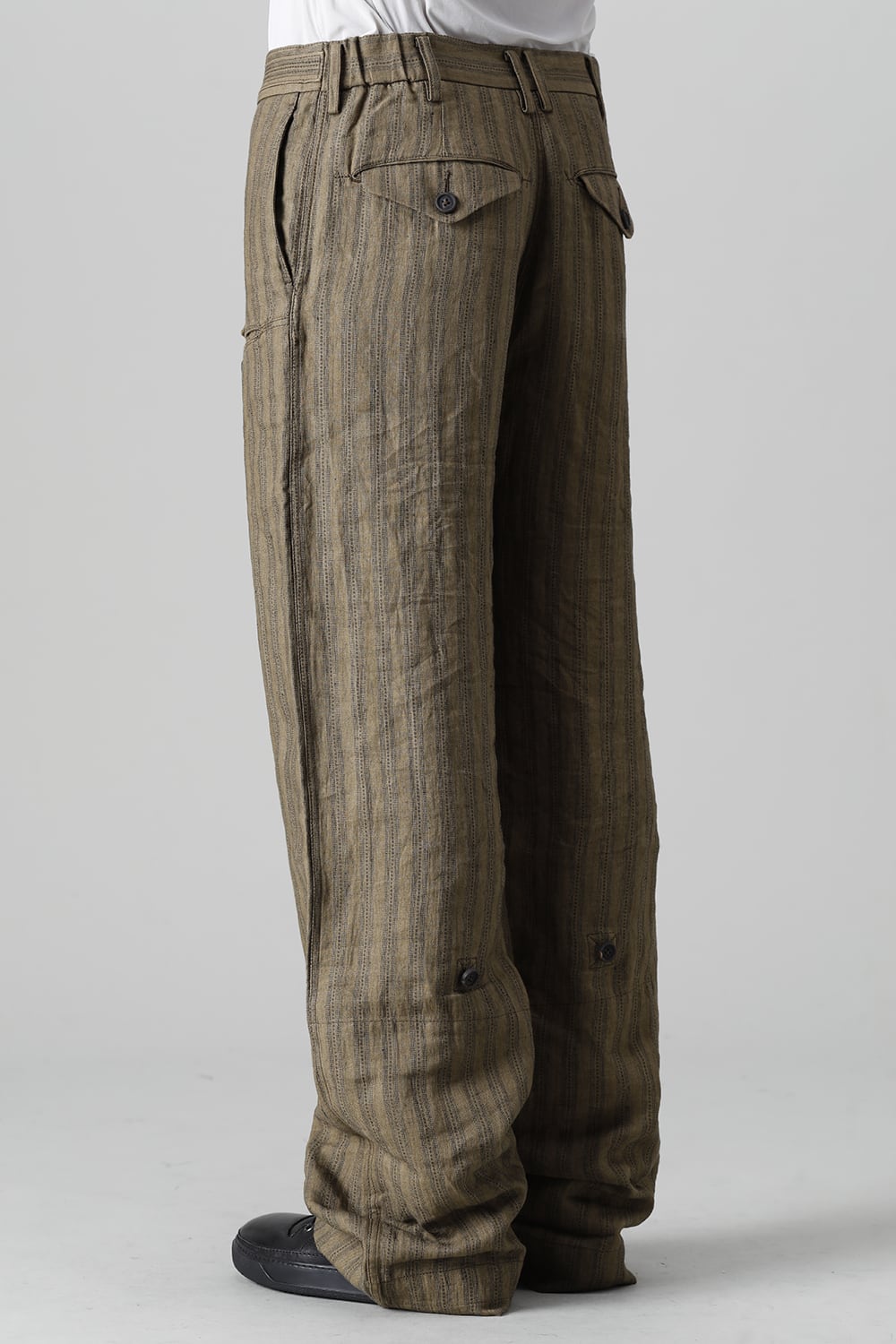 Adjustable Extra-Long Half Drawsting Trousers