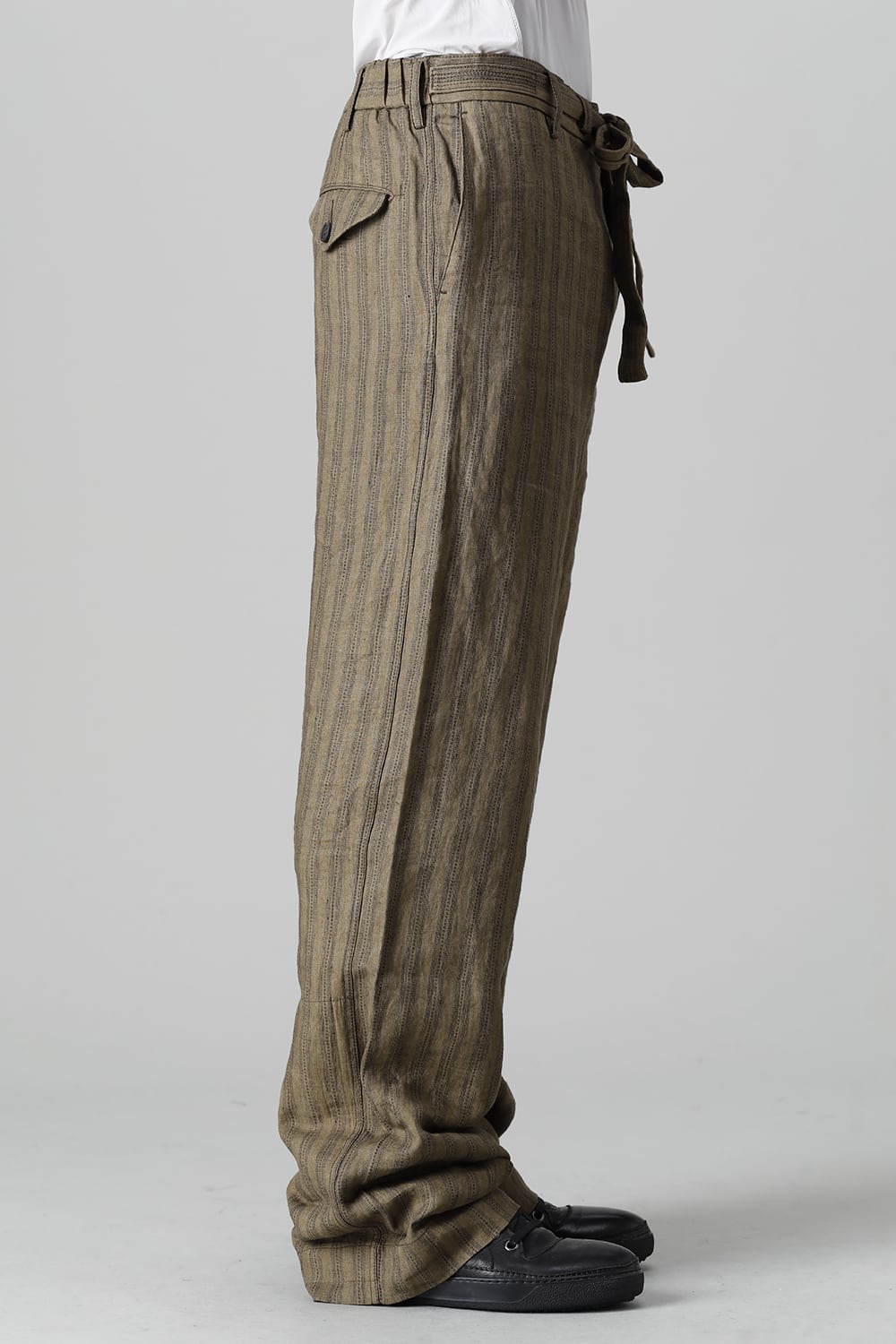 Adjustable Extra-Long Half Drawsting Trousers