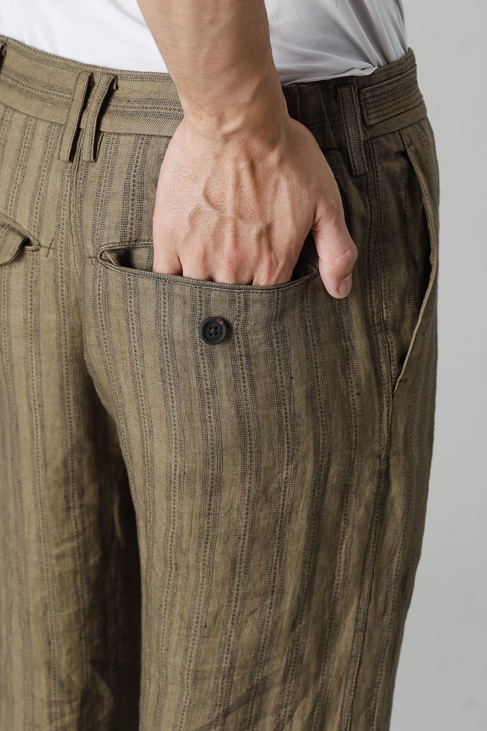 Adjustable Extra-Long Half Drawsting Trousers