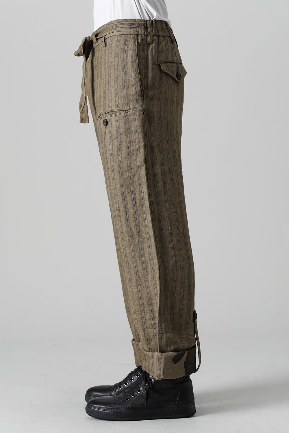 Adjustable Extra-Long Half Drawsting Trousers