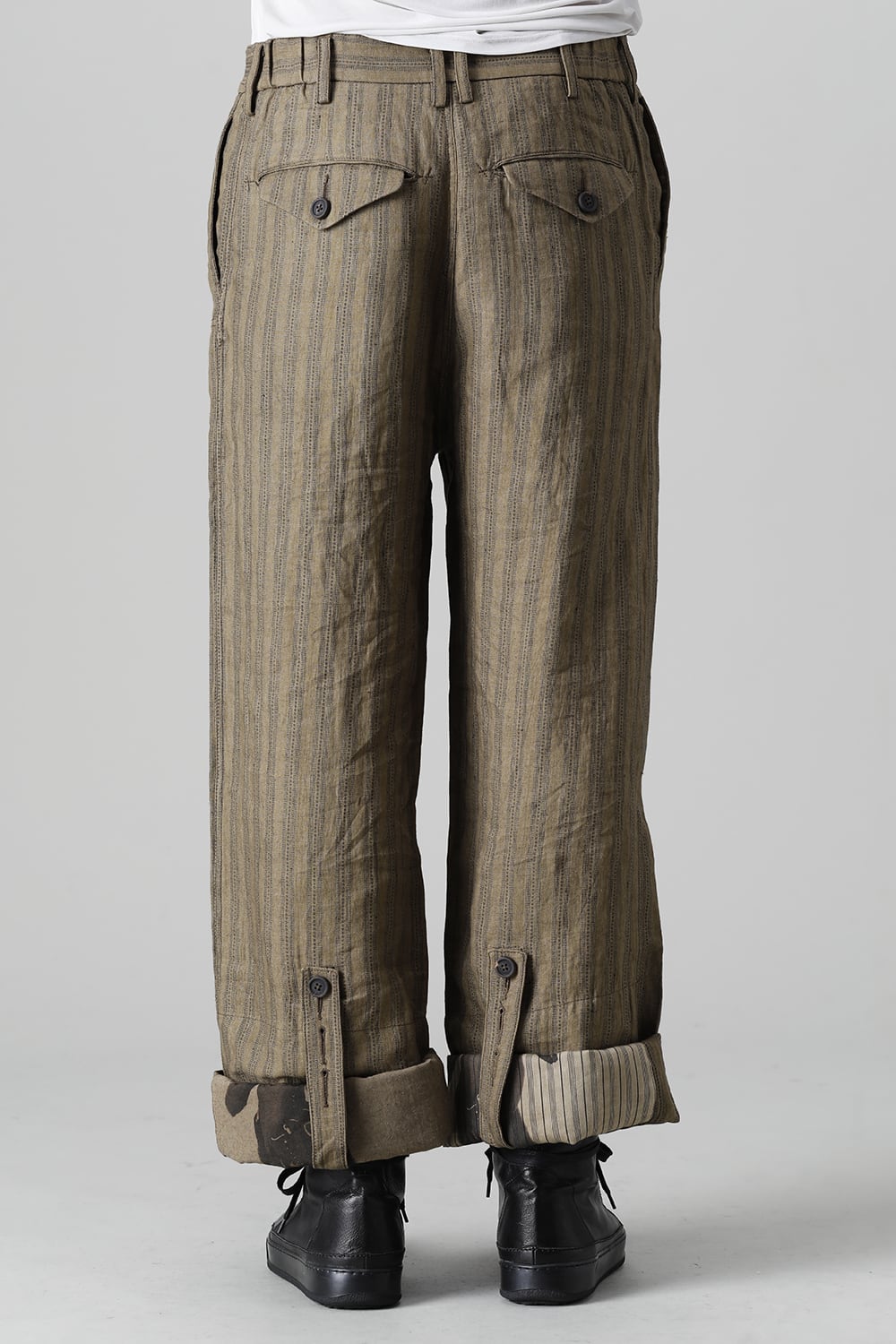 Adjustable Extra-Long Half Drawsting Trousers