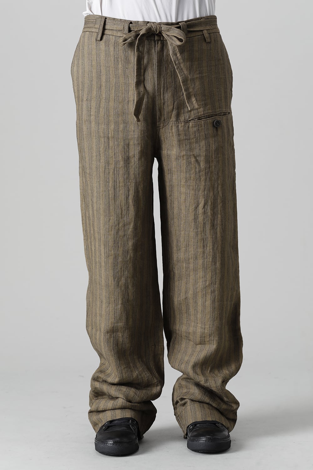 Adjustable Extra-Long Half Drawsting Trousers