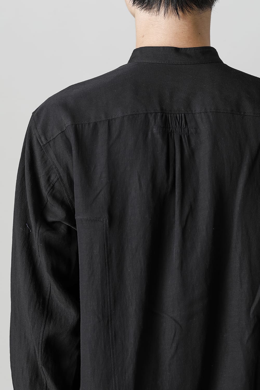 マンダリンカラー ポケットシャツ