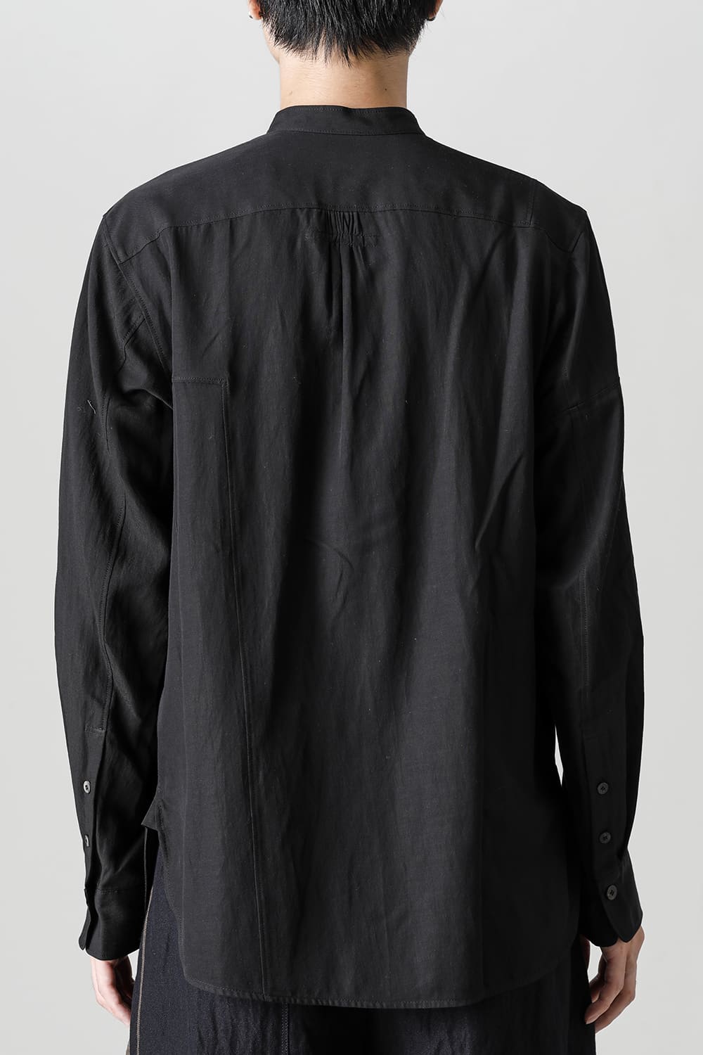 マンダリンカラー ポケットシャツ