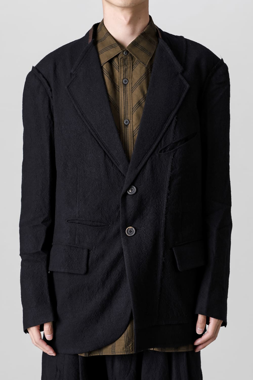 Asymmetric Two-Button Blazer