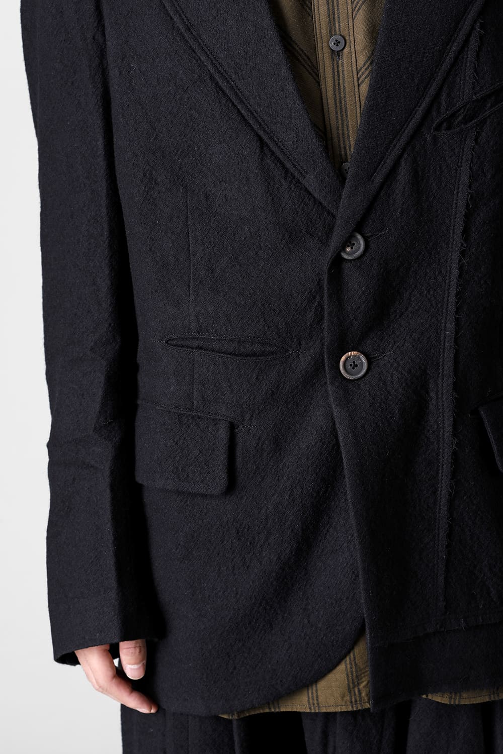 Asymmetric Two-Button Blazer