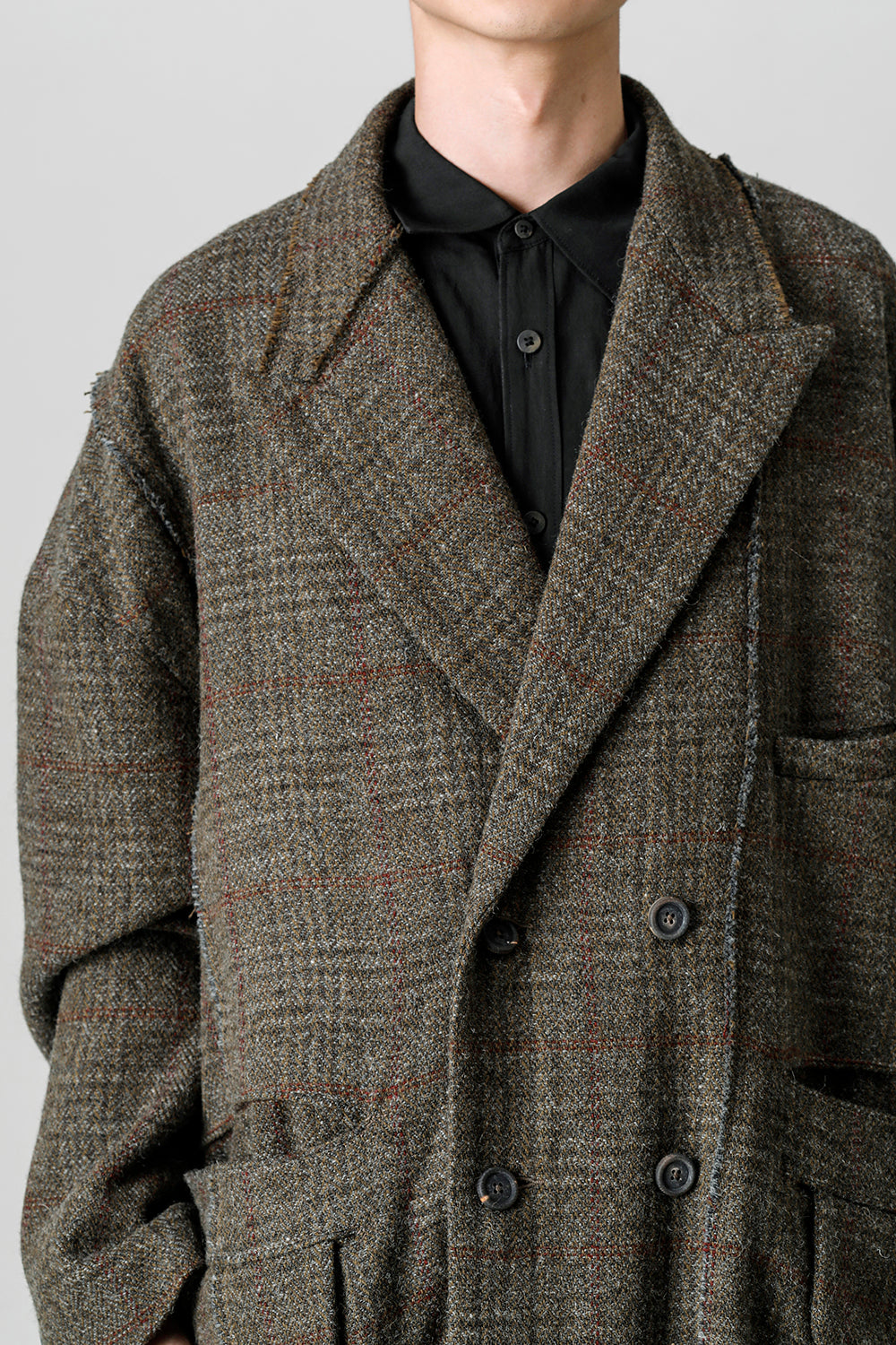 ダブルブレスト オーバーサイズコート