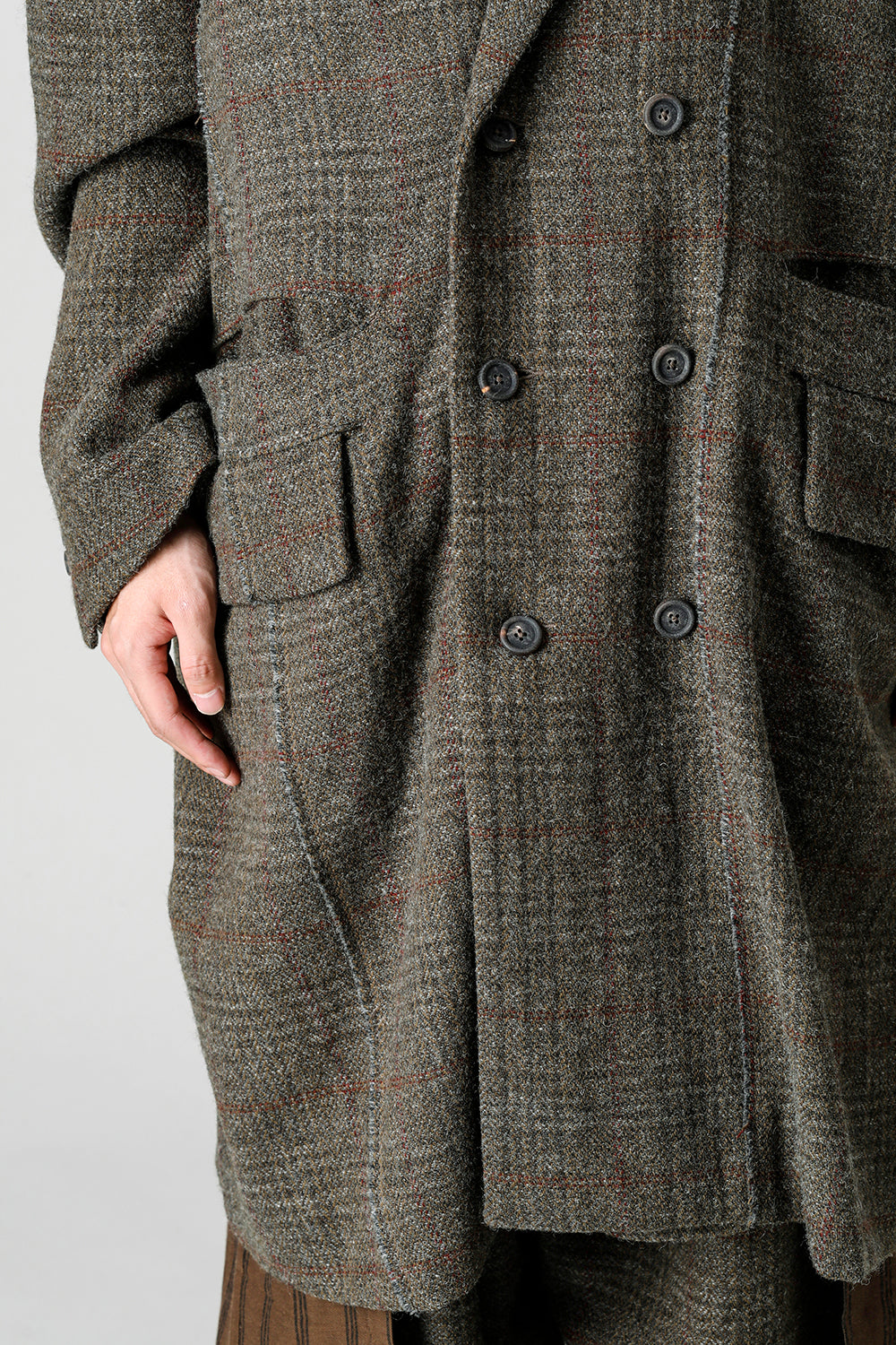 ダブルブレスト オーバーサイズコート