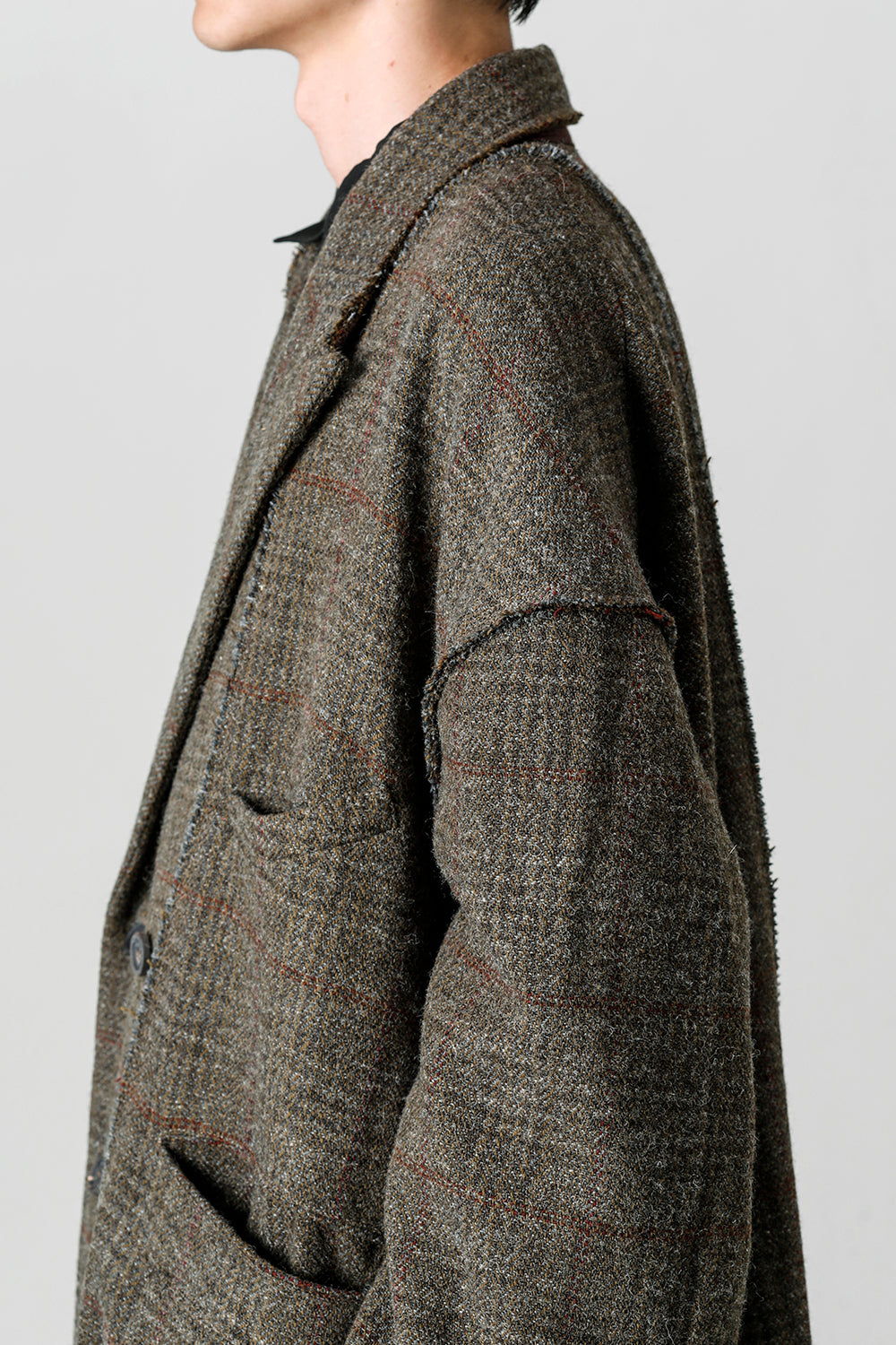 ダブルブレスト オーバーサイズコート