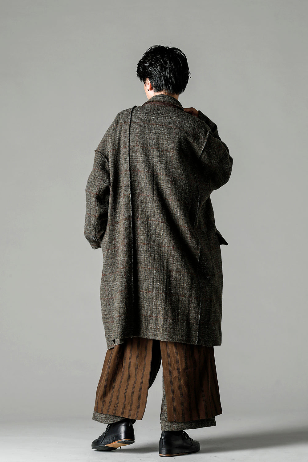 ダブルブレスト オーバーサイズコート