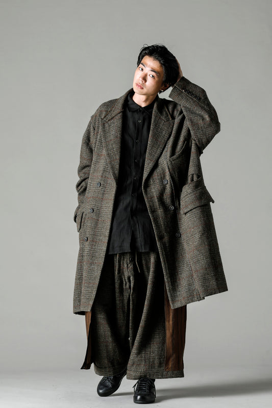 ダブルブレスト オーバーサイズコート