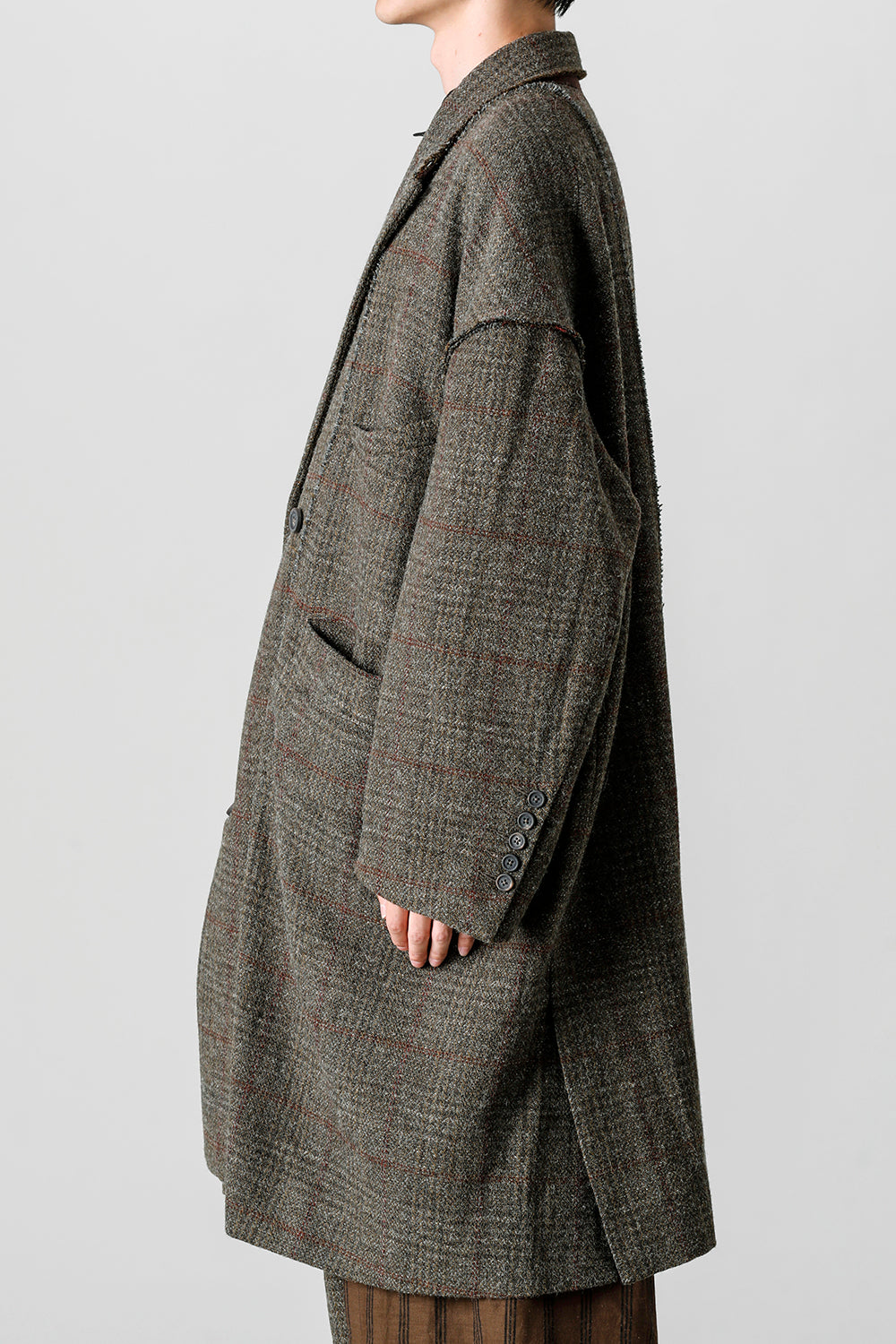 ダブルブレスト オーバーサイズコート