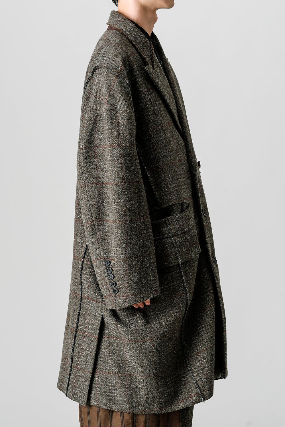 ダブルブレスト オーバーサイズコート