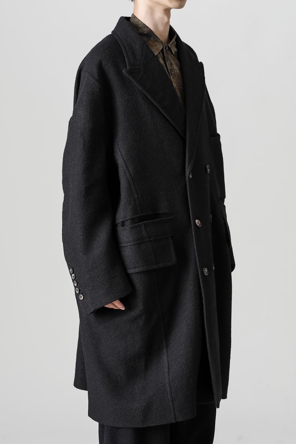 ダブルブレスト オーバーサイズコート
