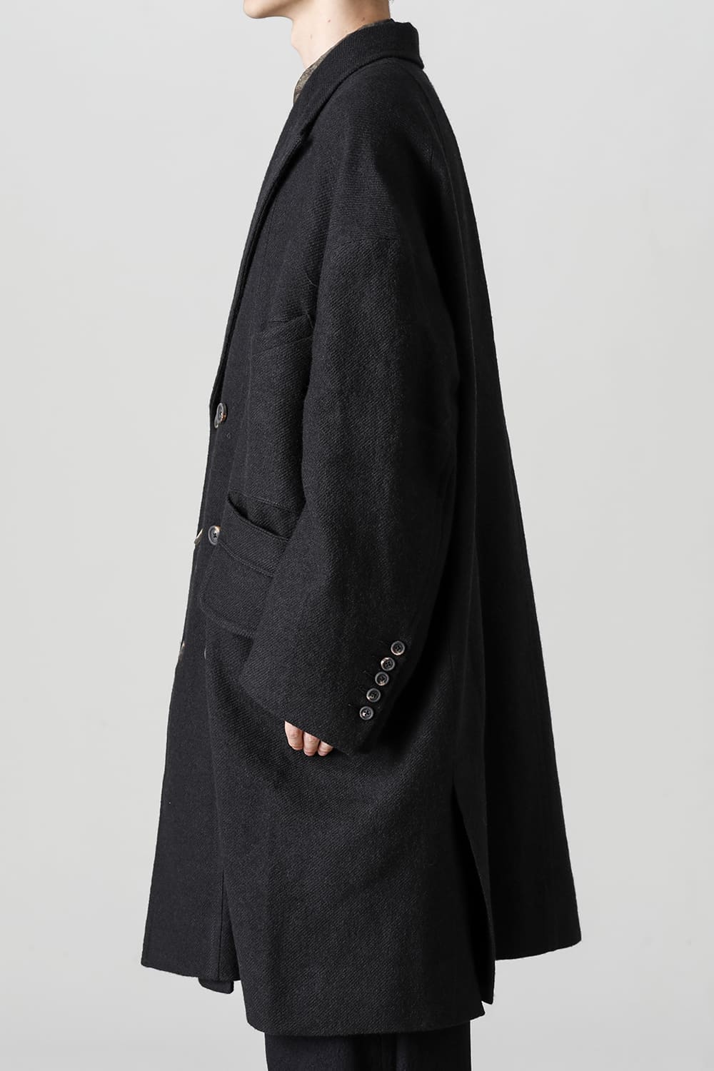 ダブルブレスト オーバーサイズコート