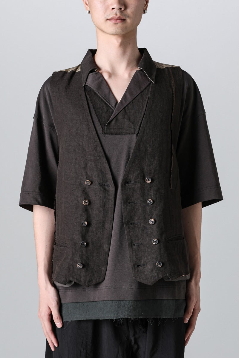 Selvedged Double Breasted Waistcoat