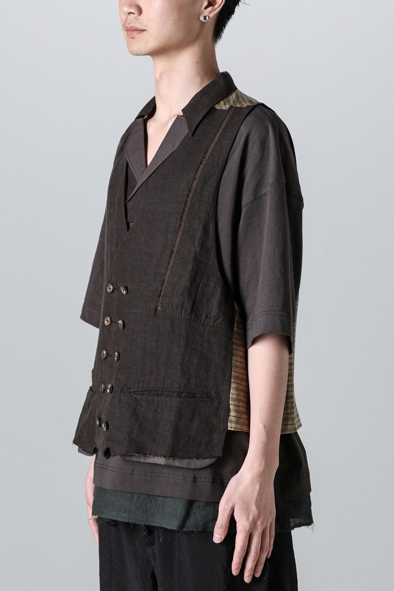 Selvedged Double Breasted Waistcoat