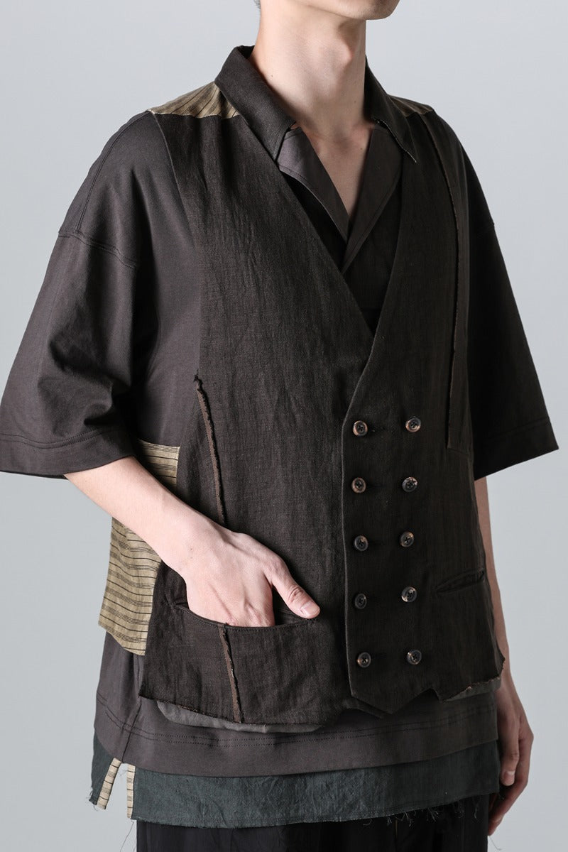 Selvedged Double Breasted Waistcoat