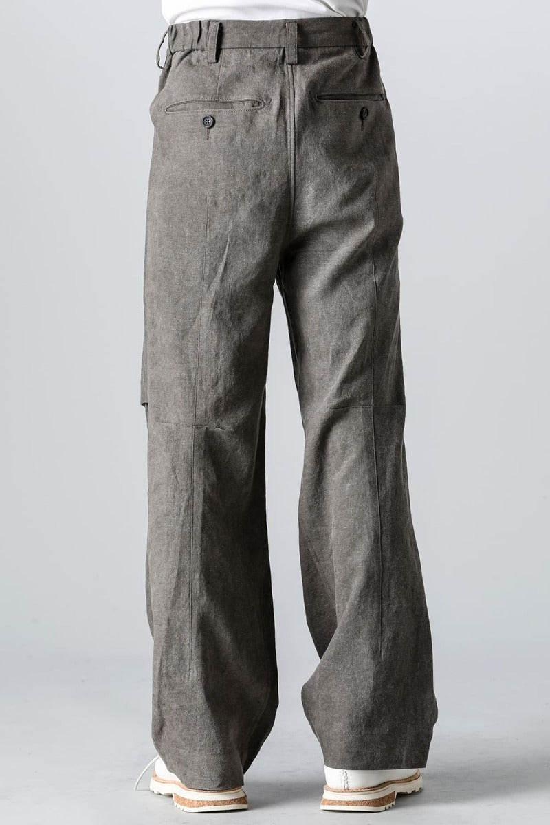 Straight-Leg Trousers With Articulated Knee