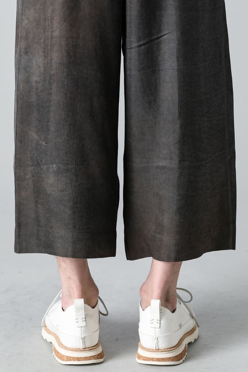 プリーツワイドレグ トラウザーズ