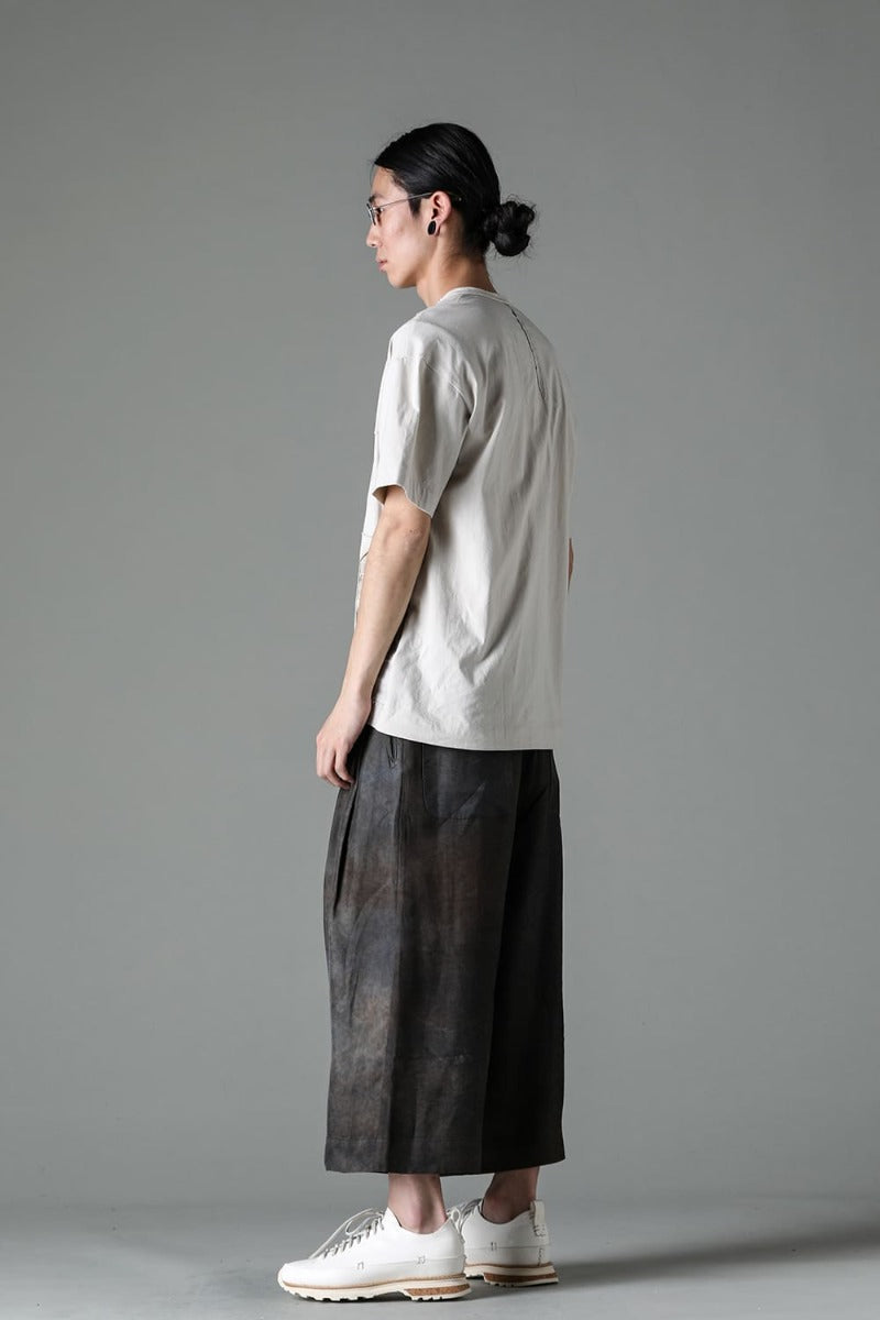 プリーツワイドレグ トラウザーズ