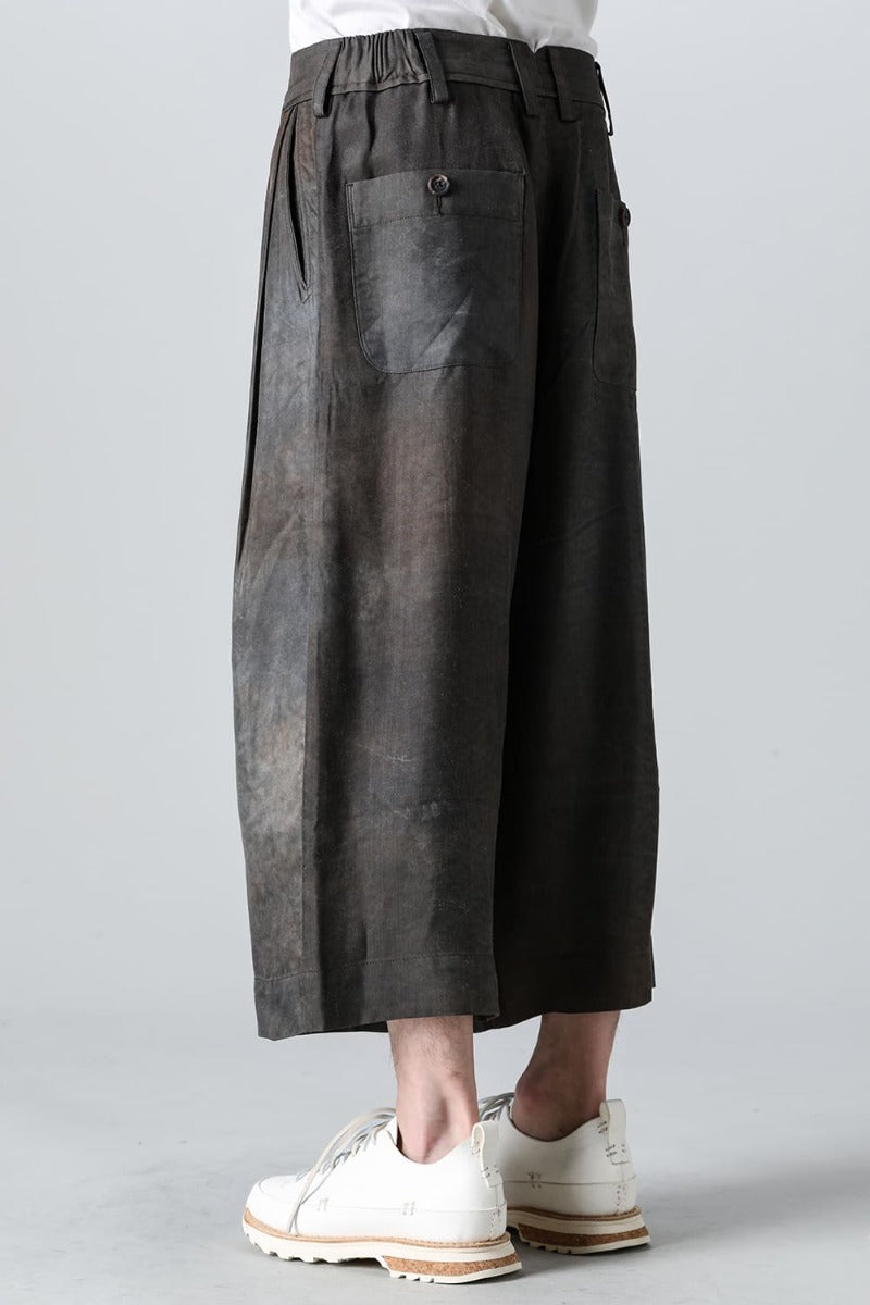 プリーツワイドレグ トラウザーズ