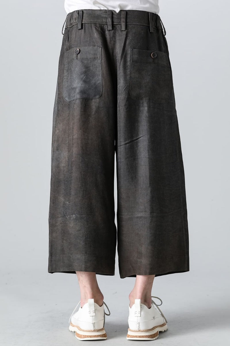 プリーツワイドレグ トラウザーズ