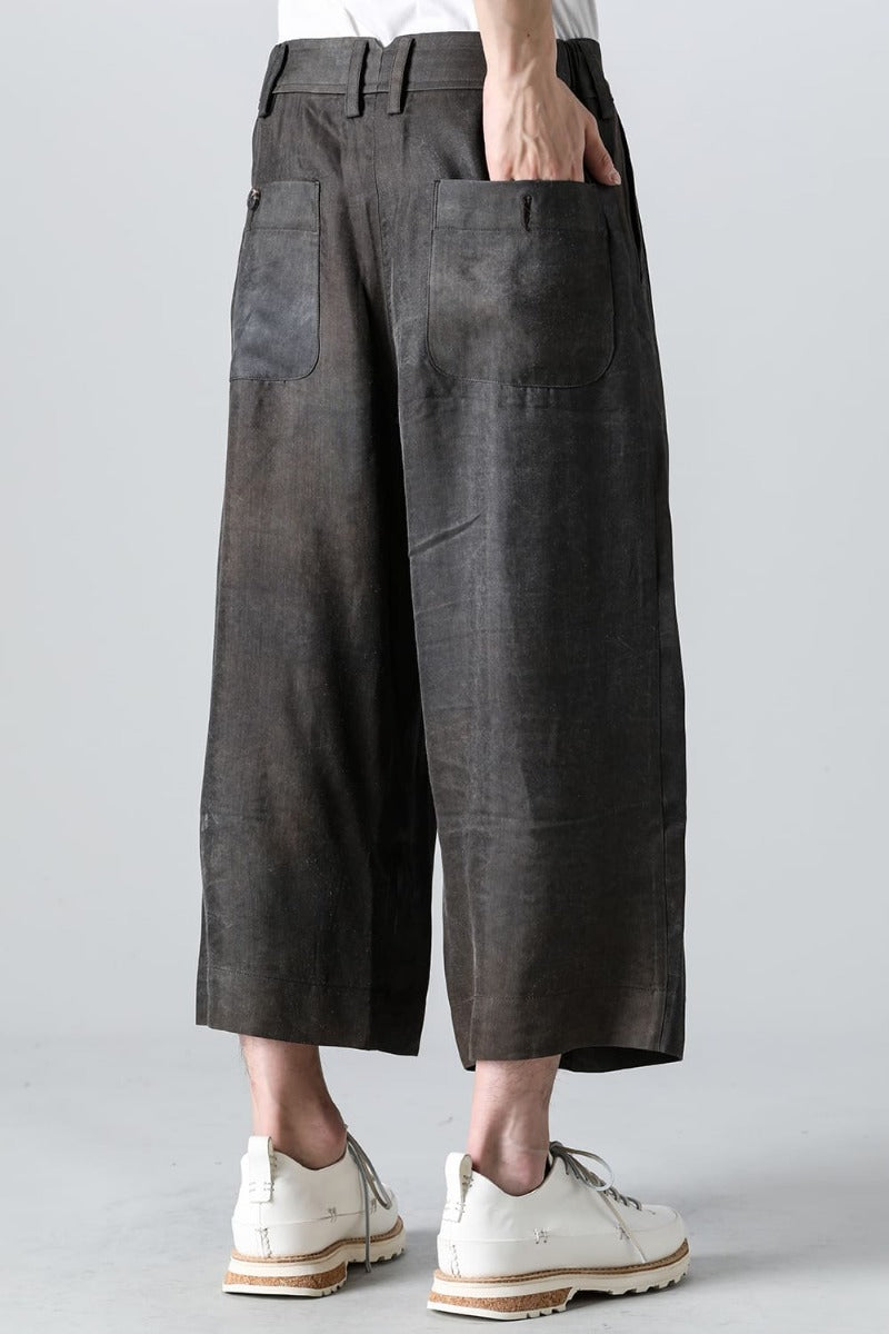 プリーツワイドレグ トラウザーズ