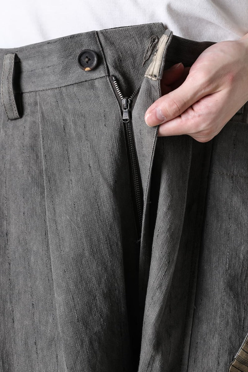 プリーツワイド トラウザーズ